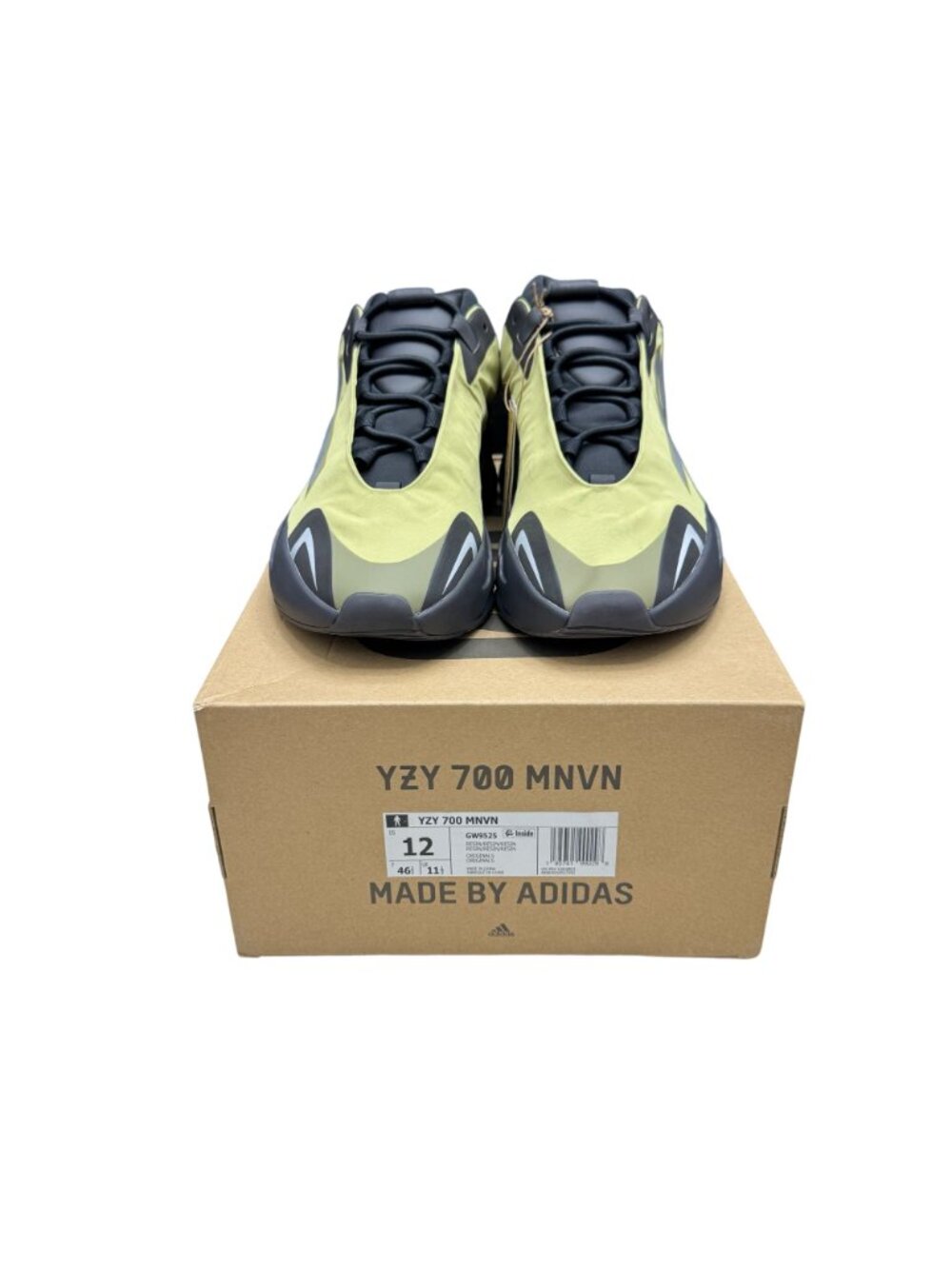 NEW Adidas Yeezy 700 MNVN Men's Sneakers In Resin / Black, Size 12 - Picture 3 of 11